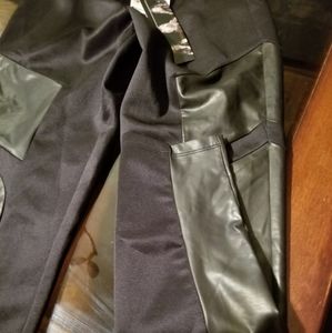 Kardashian Pants with leather.